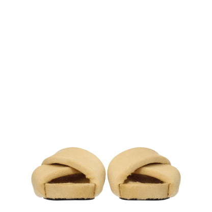 Jil Sander Beige Horsehair Slipper