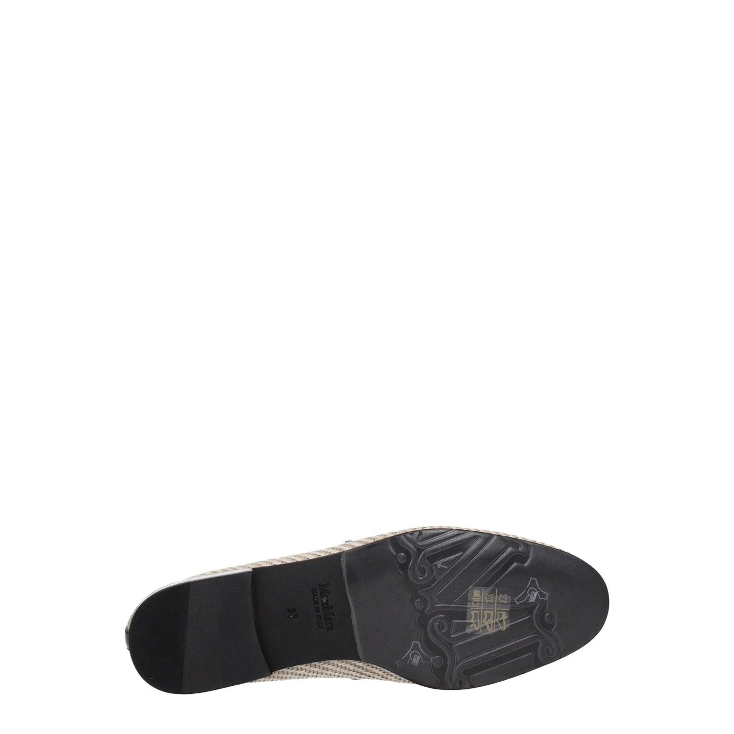Max Mara Beige Fabric Loafer