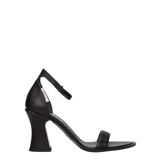 Premiata Black Leather Sandal