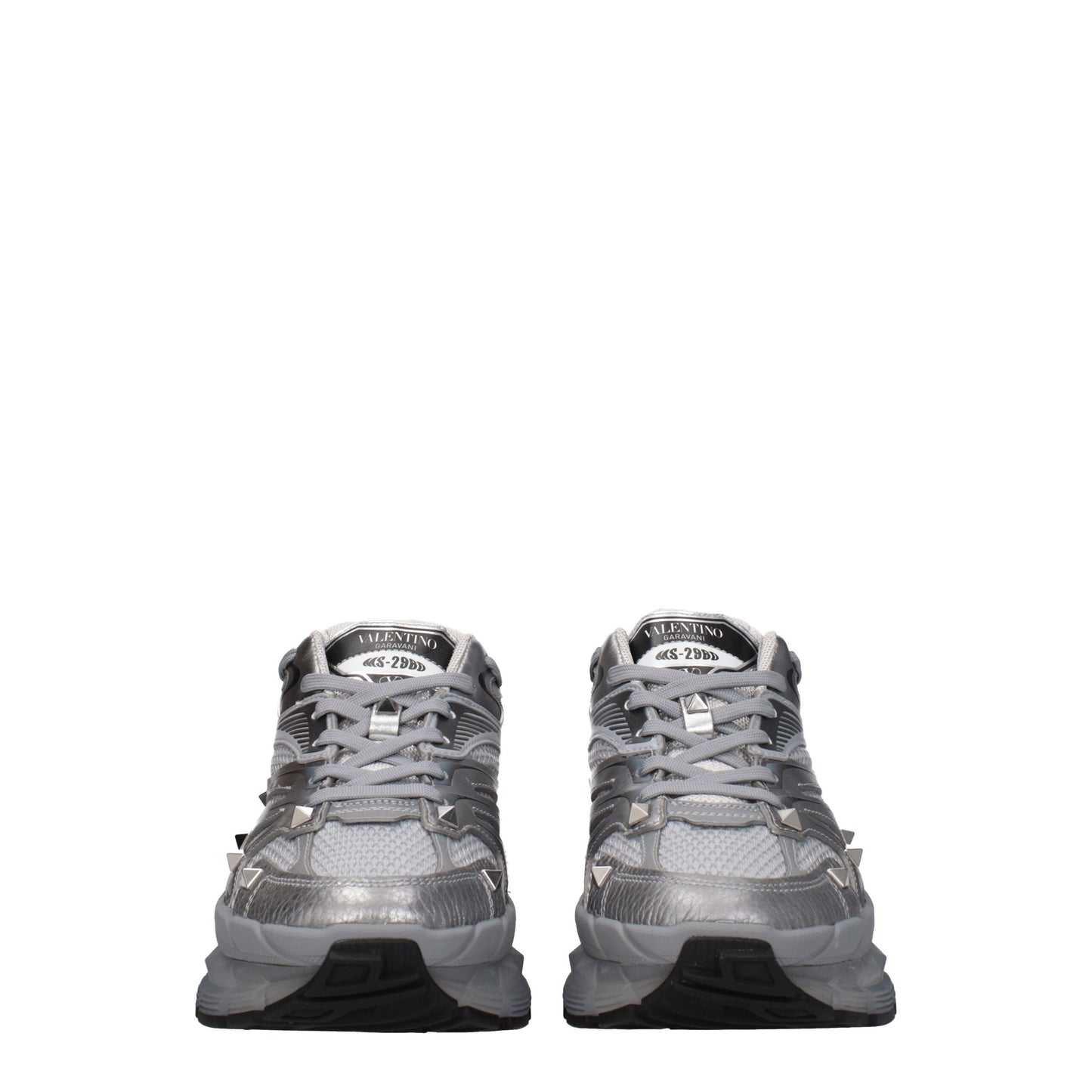 Valentino Garavani Gray Fabric Sneakers