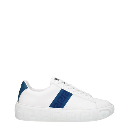 Versace White Leather Sneakers