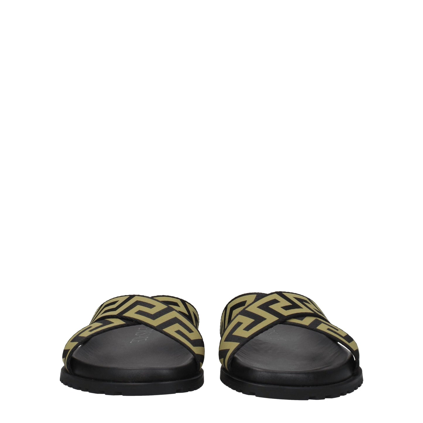 Versace Black Fabric Slipper