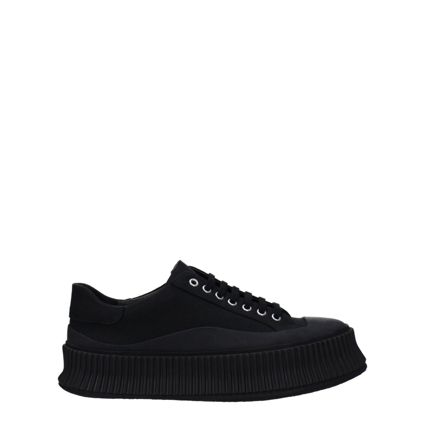 Jil Sander Black Fabric Sneakers