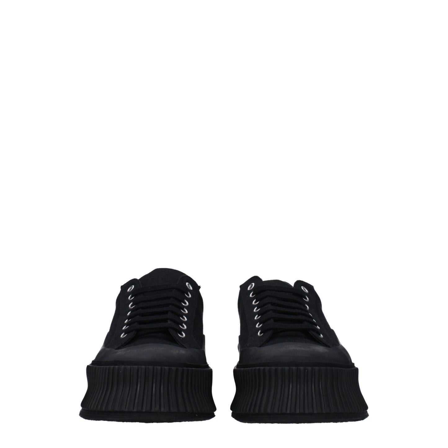 Jil Sander Black Fabric Sneakers