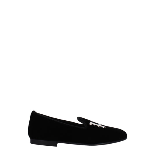 Palm Angels Black Velvet Loafer