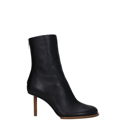 Jacquemus Black Leather Ankle
