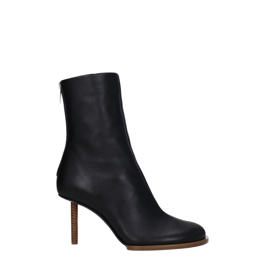 Jacquemus Black Leather Ankle