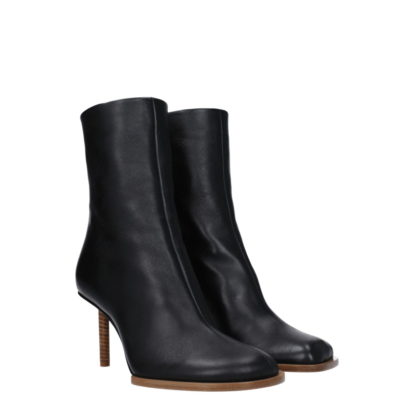Jacquemus Black Leather Ankle