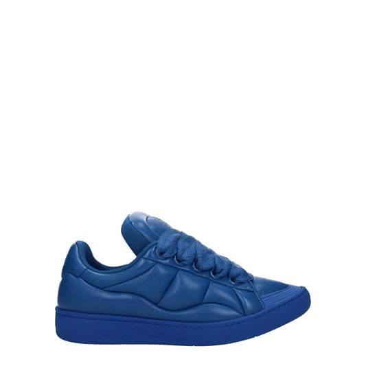 Lanvin Blue Leather Sneakers