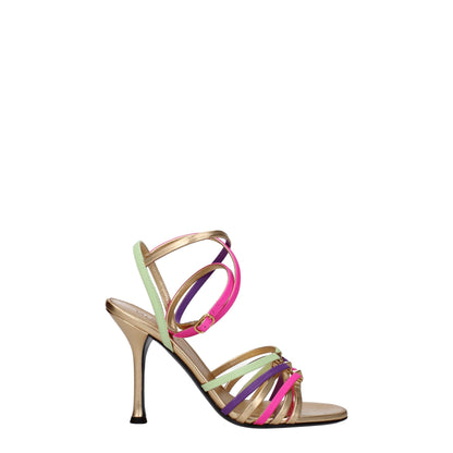 Valentino Garavani Multicolor Leather Stiletto Heels Sandals
