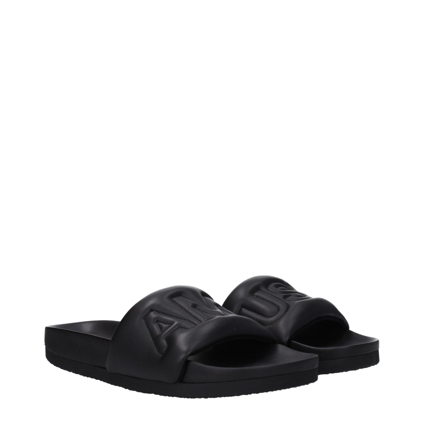 Ambush Black Leather Slipper