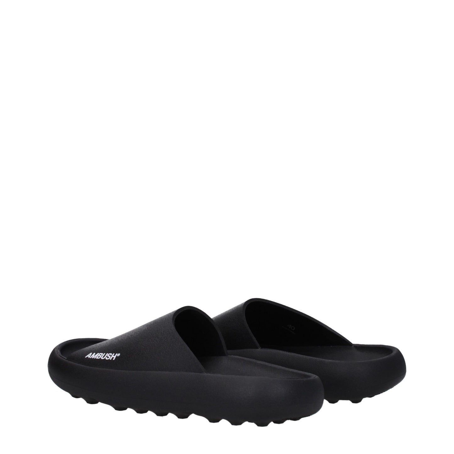 Ambush Black Cotton Slipper