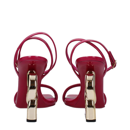 Dolce & Gabbana Pink Leather Sandal