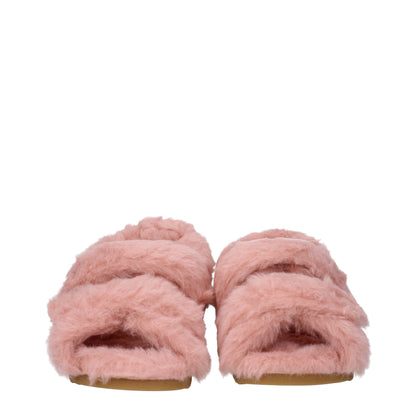 Max Mara Pink Fur Sandal