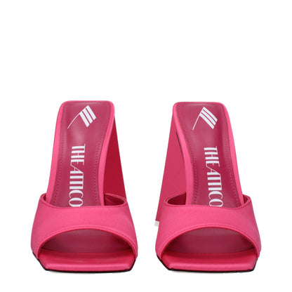 The Attico Pink Fabric Sandal