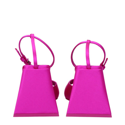 The Attico Pink Satin Sandal