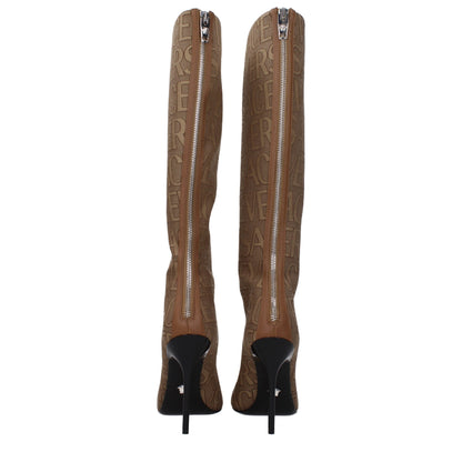 Versace Beige Fabric Boot