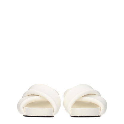 Jil Sander White Leather Slipper