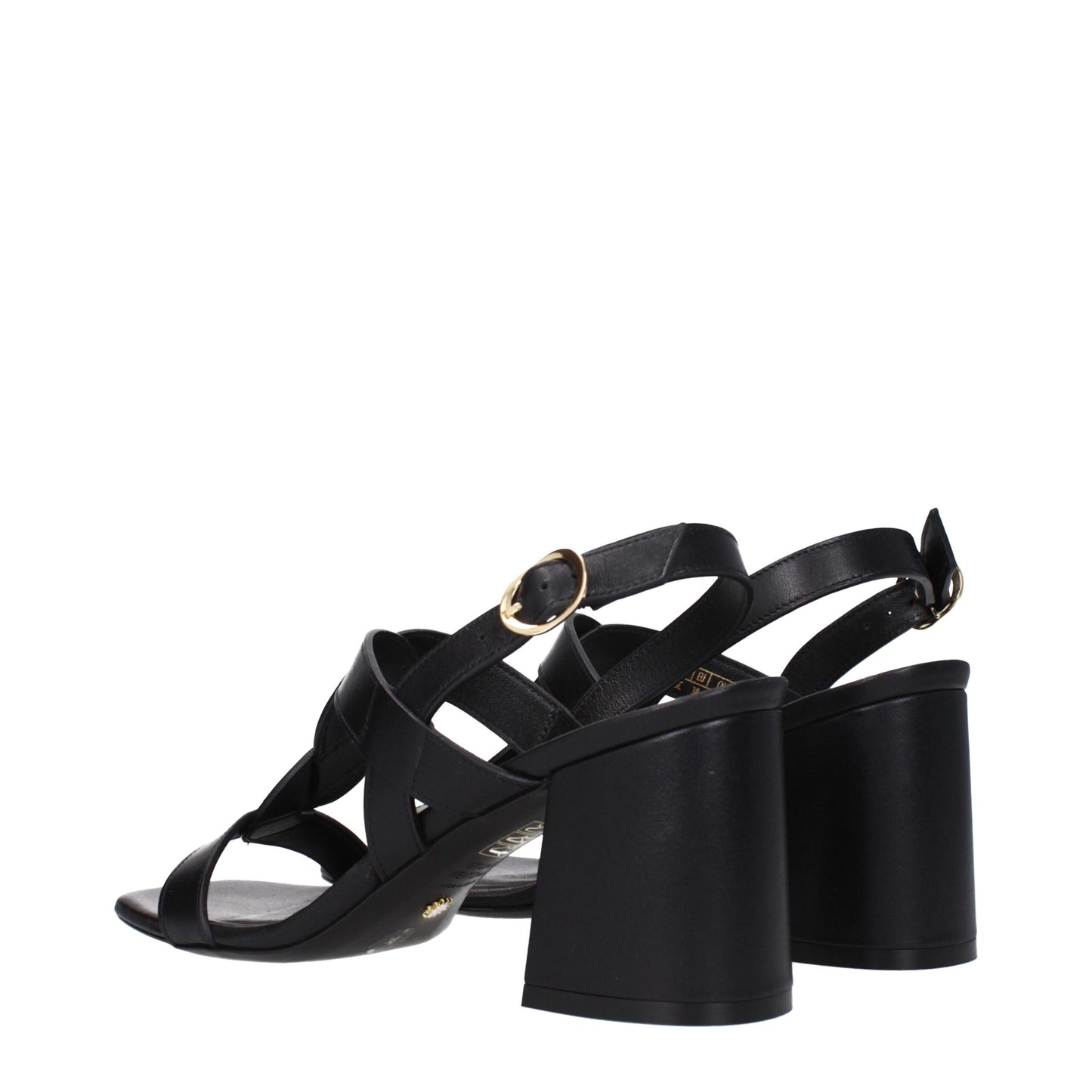 Stuart Weitzman Black Leather Sandal