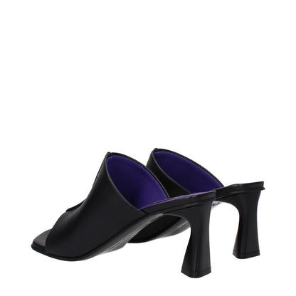 Stella McCartney Black Leather Sandal