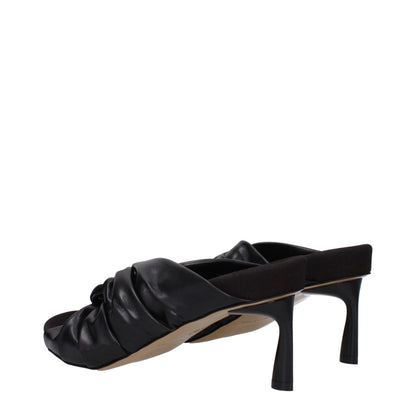 Stella McCartney Black Leather Sandal