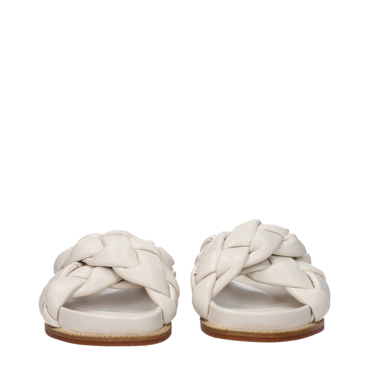 Fabiana Filippi Beige Leather Slipper