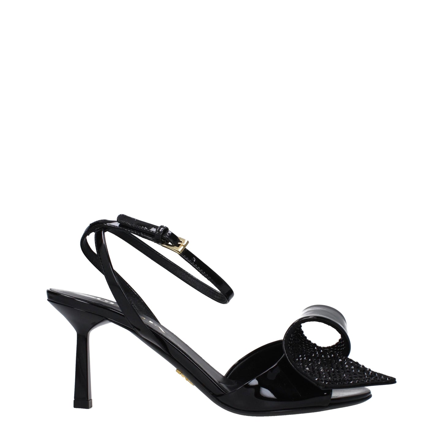 Prada Black Leather Sandal