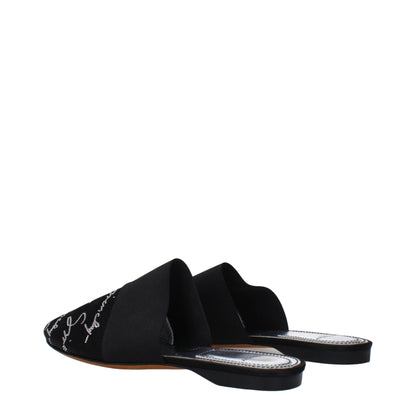 Givenchy Black Satin Slipper