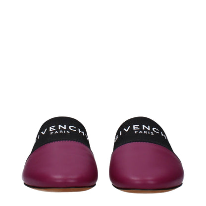 Givenchy Purple Leather Slipper