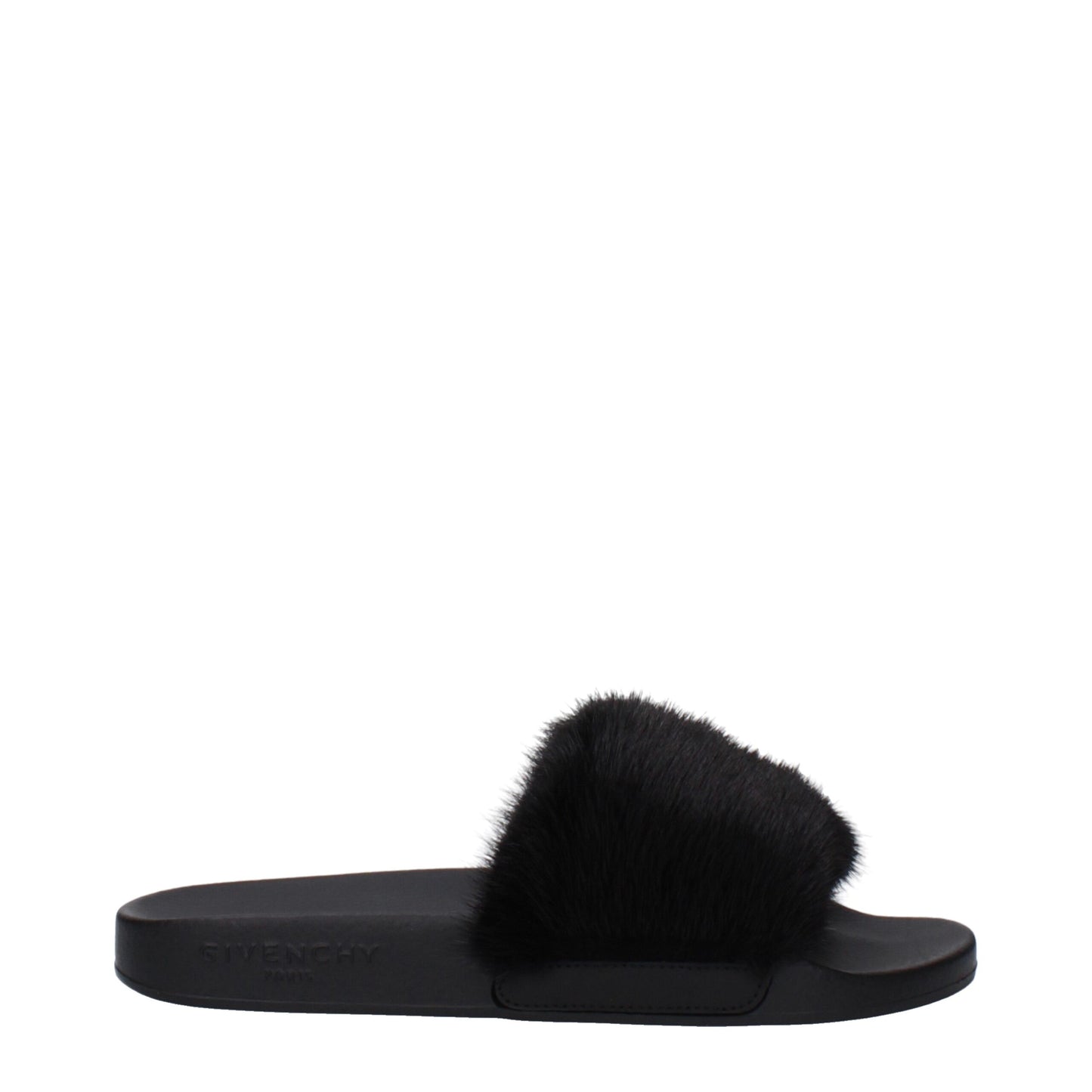 Givenchy Black Cotton Slippers