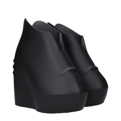 Givenchy Black Cotton Wedge