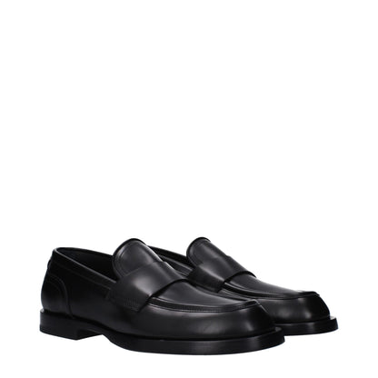 Dolce & Gabbana Black Leather Loafer