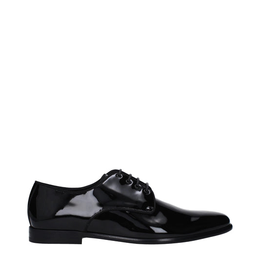 Dolce & Gabbana Black Leather Oxfords And Derby