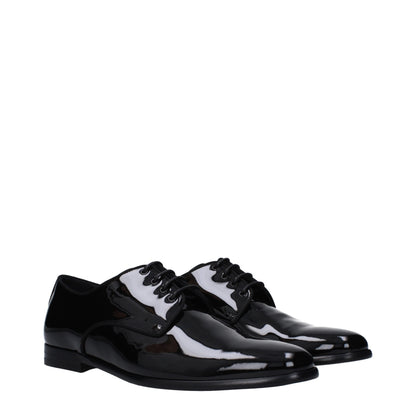 Dolce & Gabbana Black Leather Oxfords And Derby