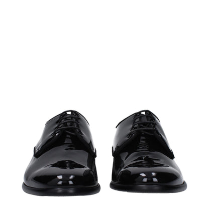 Dolce & Gabbana Black Leather Oxfords And Derby