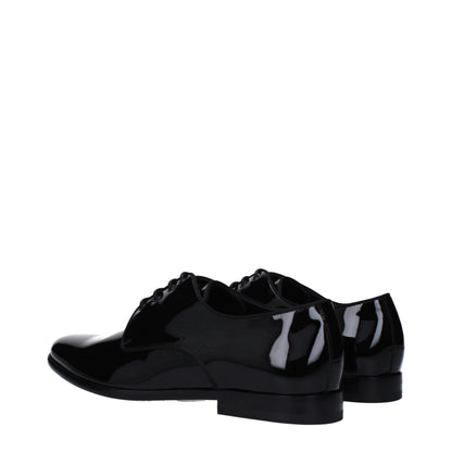 Dolce & Gabbana Black Leather Oxfords And Derby