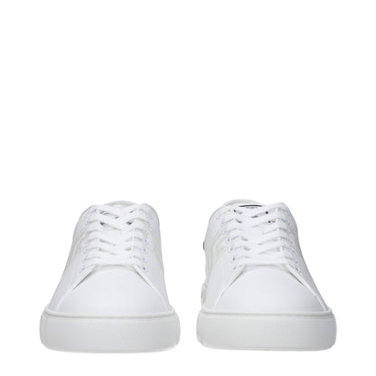 Versace White Leather Sneakers