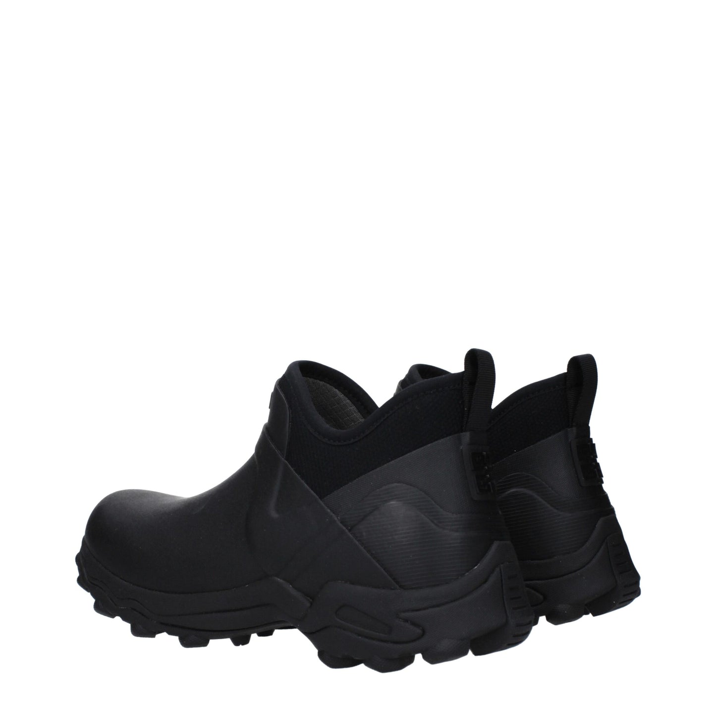 Flat Ankle Boots by Givenchy for men in cotton & rubber black showcases a ergonomic silhouette from the Men's Cotton & Rubber Flat Ankle Boots collection, featuring a ergonomic flat and a ergonomic round toe style.