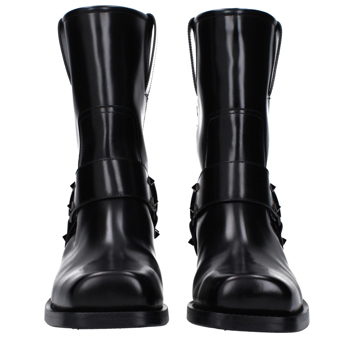 Valentino Garavani Black Leather Ankle