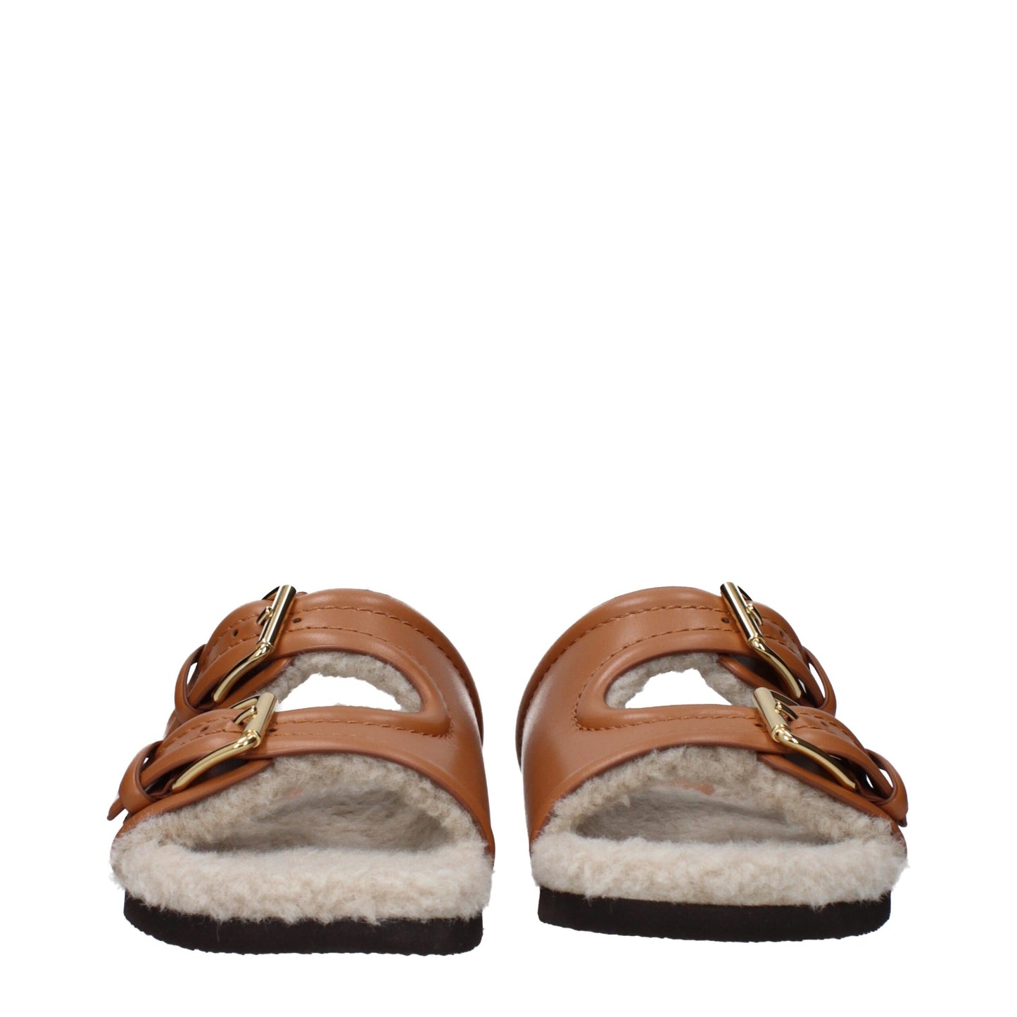 Valentino Garavani Brown Leather Slipper