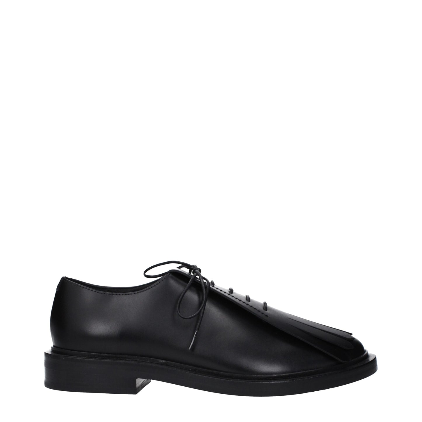 Max Mara Black Leather Oxfords And Derby