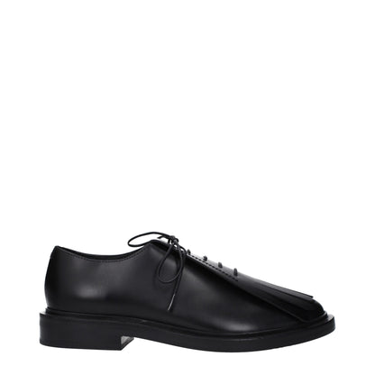 Max Mara Black Leather Oxfords And Derby