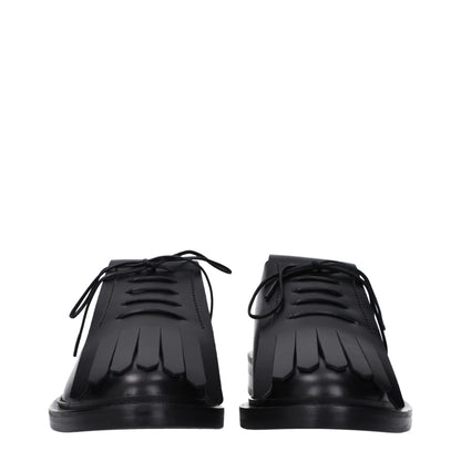 Max Mara Black Leather Oxfords And Derby