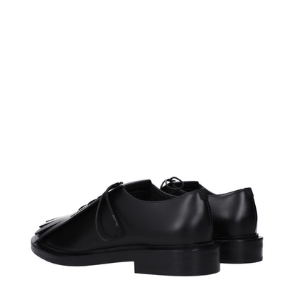 Max Mara Black Leather Oxfords And Derby