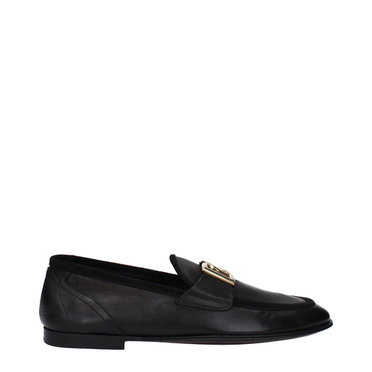 Dolce & Gabbana Black Leather Loafer