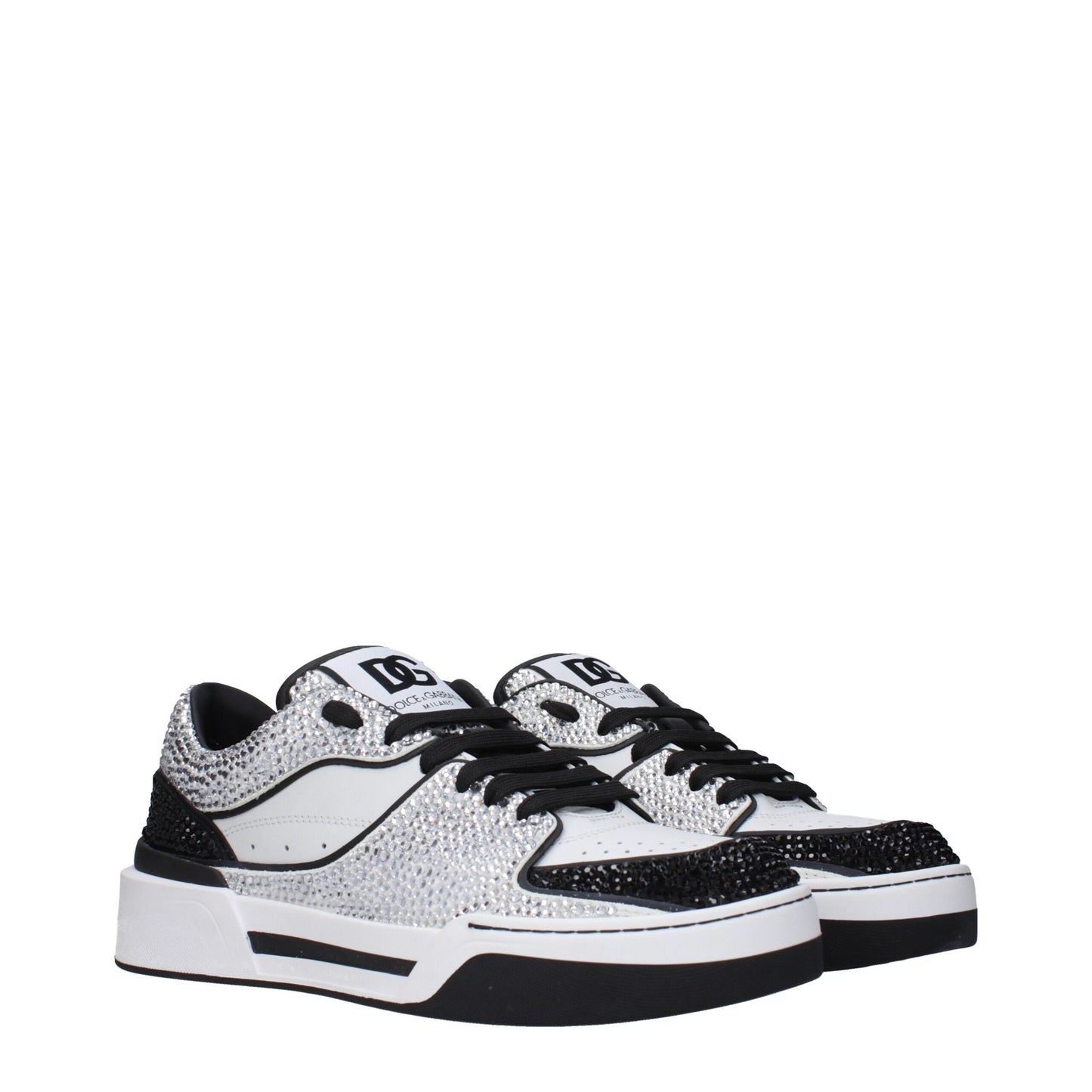 Dolce & Gabbana White Leather Sneakers