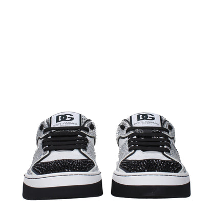 Dolce & Gabbana White Leather Sneakers