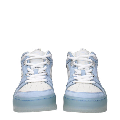 Moncler White Leather Sneakers