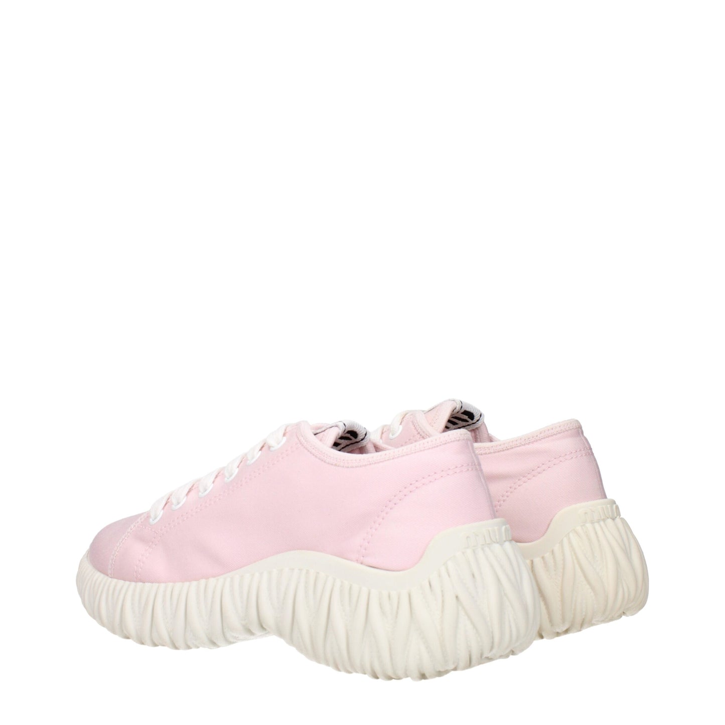 Miu Miu Pink Fabric Sneakers