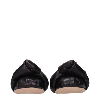 Miu Miu Black Leather Ballet Flat